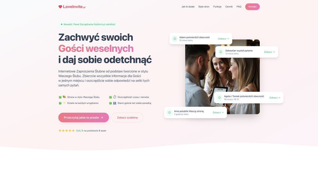 Screenshot LoveInvite.pl